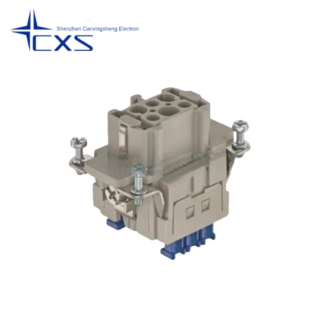

1pcs 09330062748 Germany Harding Heavy Duty Connector Han6ES Press-m 16A 600V male core