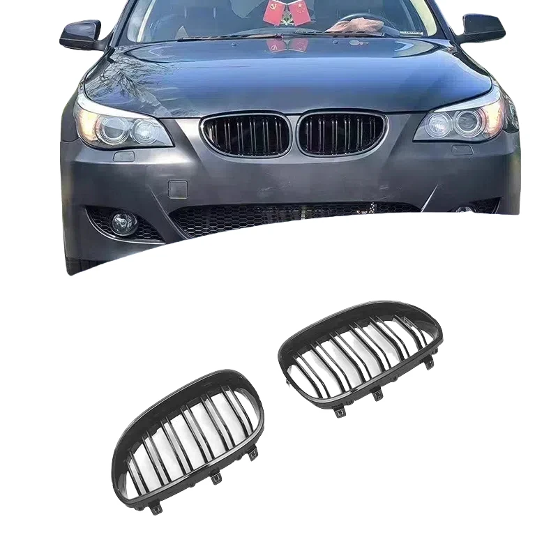 

Glossy Black Racing Front Grille For BMW 5 Series E60 E61 M5 520I 535I 550I 2003-2010 Sedan Car Front Kidney Grille Grill