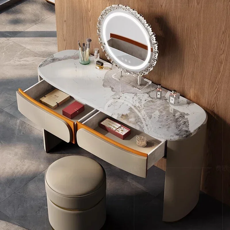 Cabinet Modern Vanity Table Bedroom Makeup Comfortable Vintage Dressing Table Filing Cabinets Mirror  Home Furniture