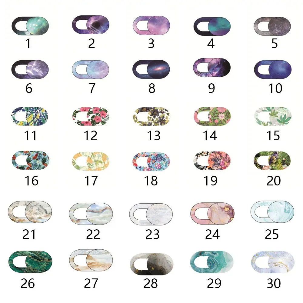 Hot Universal Plastic Ultra Thin Shutter Computer Slide Privacy Security Protector Camera Sticker WebCam Cover