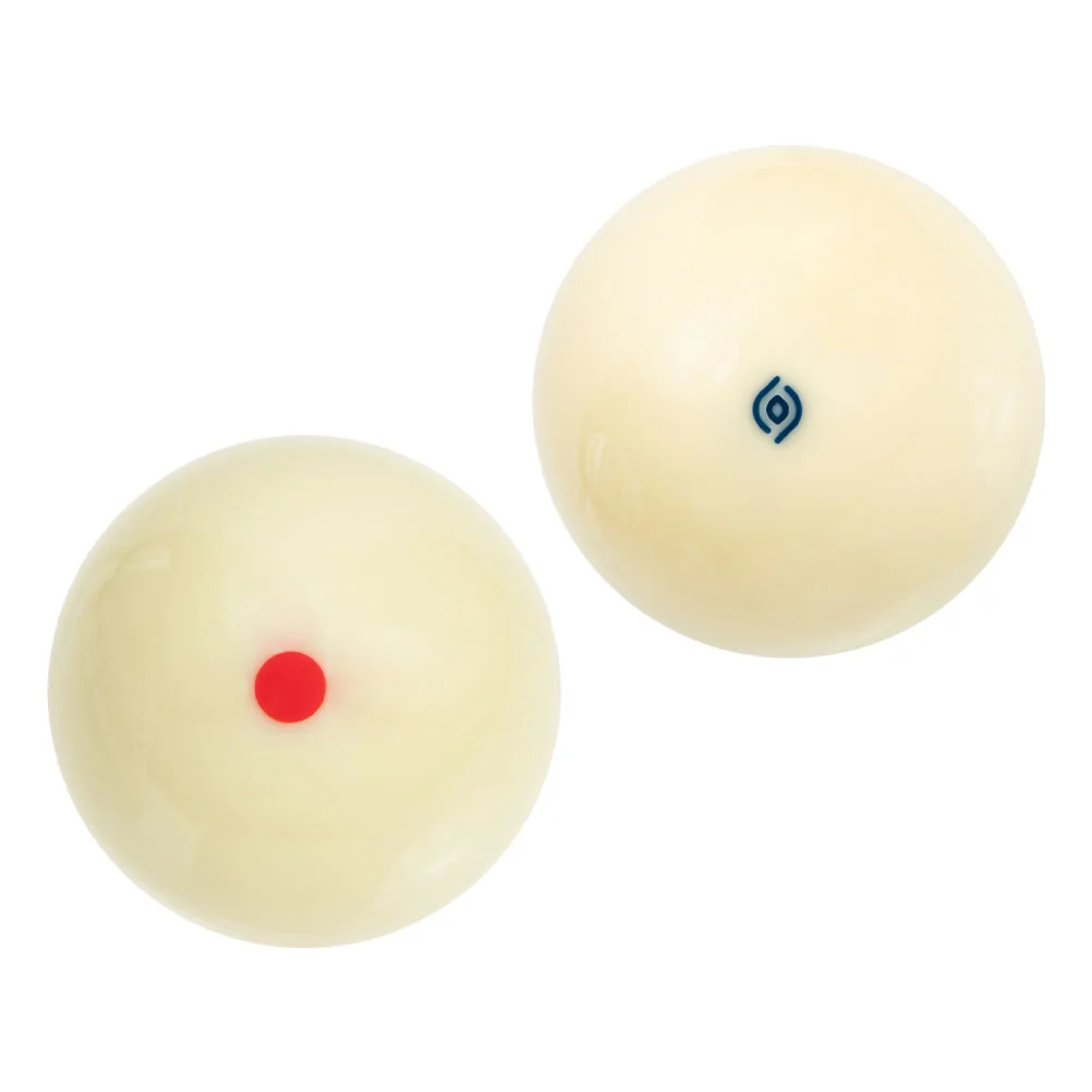 2 Pcs Billiard Cue Ball Replaceable Balls Professional White Wear-resistant Resin Pool Necessity Accessory