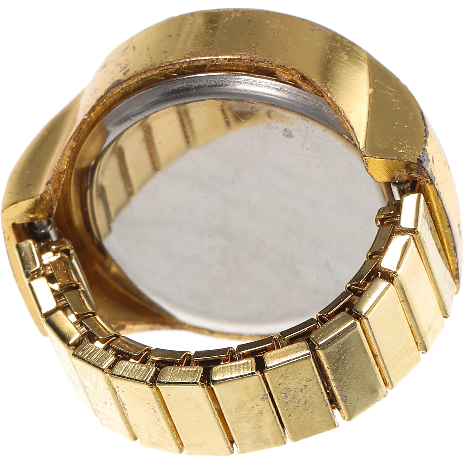 حجر الراين حلقة ووتش سبيكة الزجاج حركة الكوارتز إصبع ووتش للحزب عارضة يؤرخ مرونة جولة الأزياء هدية #6