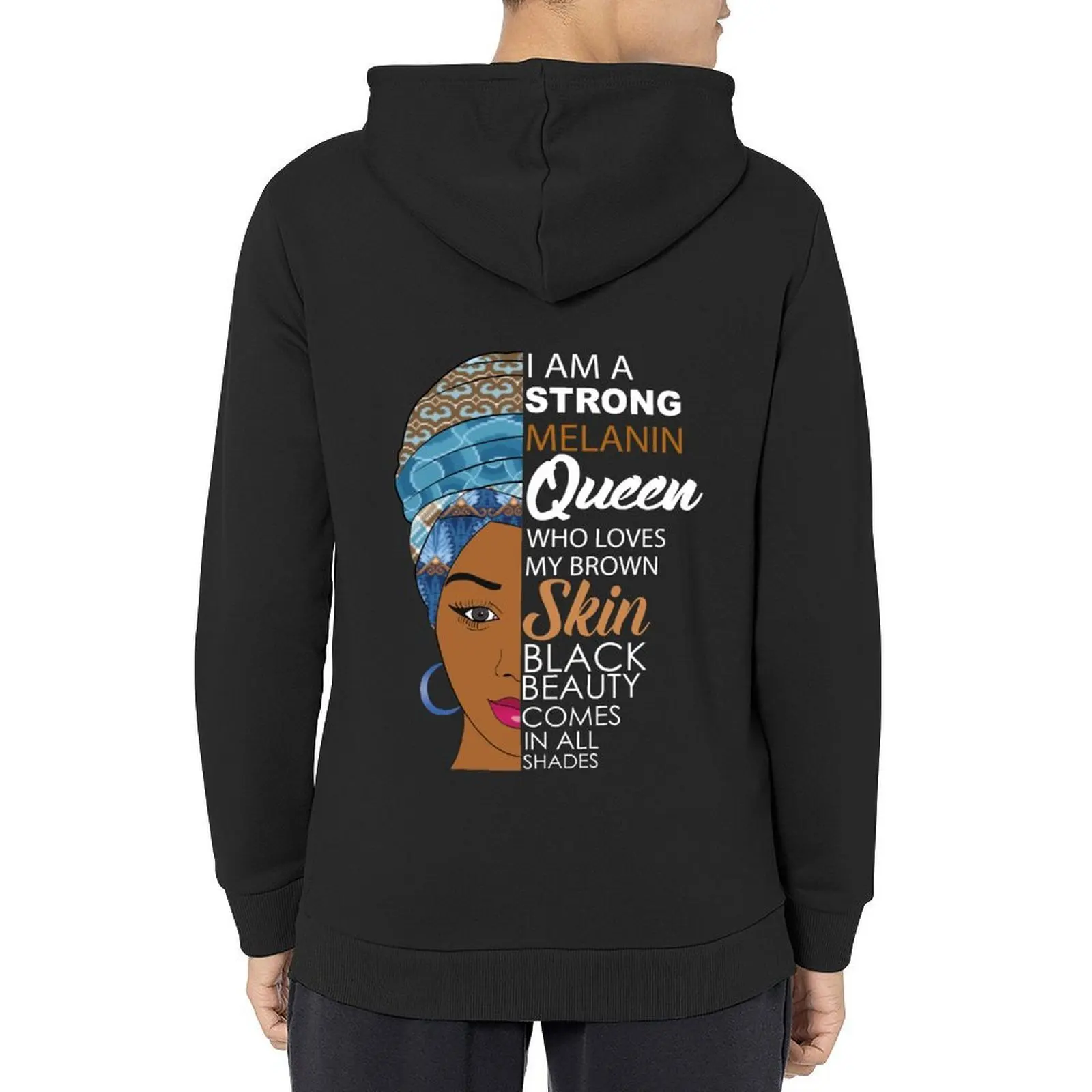 

Strong Black Melanin Queen Hoodie clothes for men men's clothes mens designer clothes blouse man hoodie