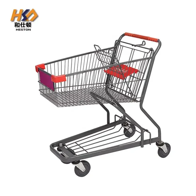 European American Asian Style Shopping Trolley Supermarket Shopping Trolley Truck