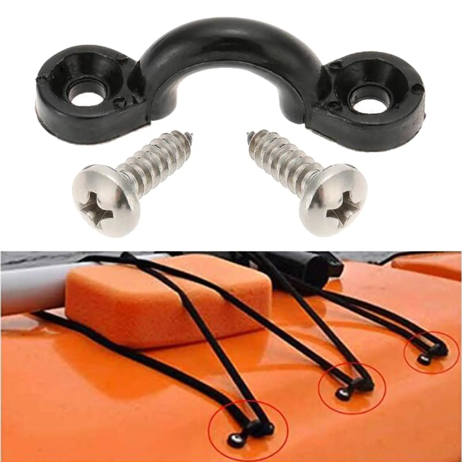 1/2/10Pcs Kayak Boat Handle Buckles Sailboat Side Mount Deck Rope Hardware