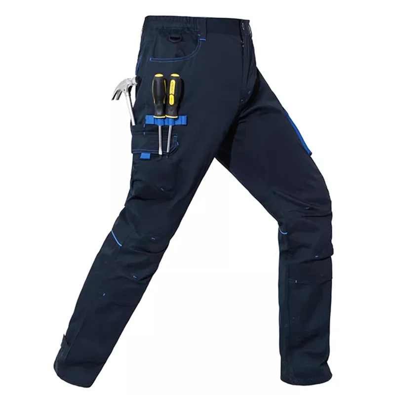 Safety Jackets and Pants for Work Men with Reflective Stripes Multi Pockets Factory  Construction Clothes Workshop Uniforms