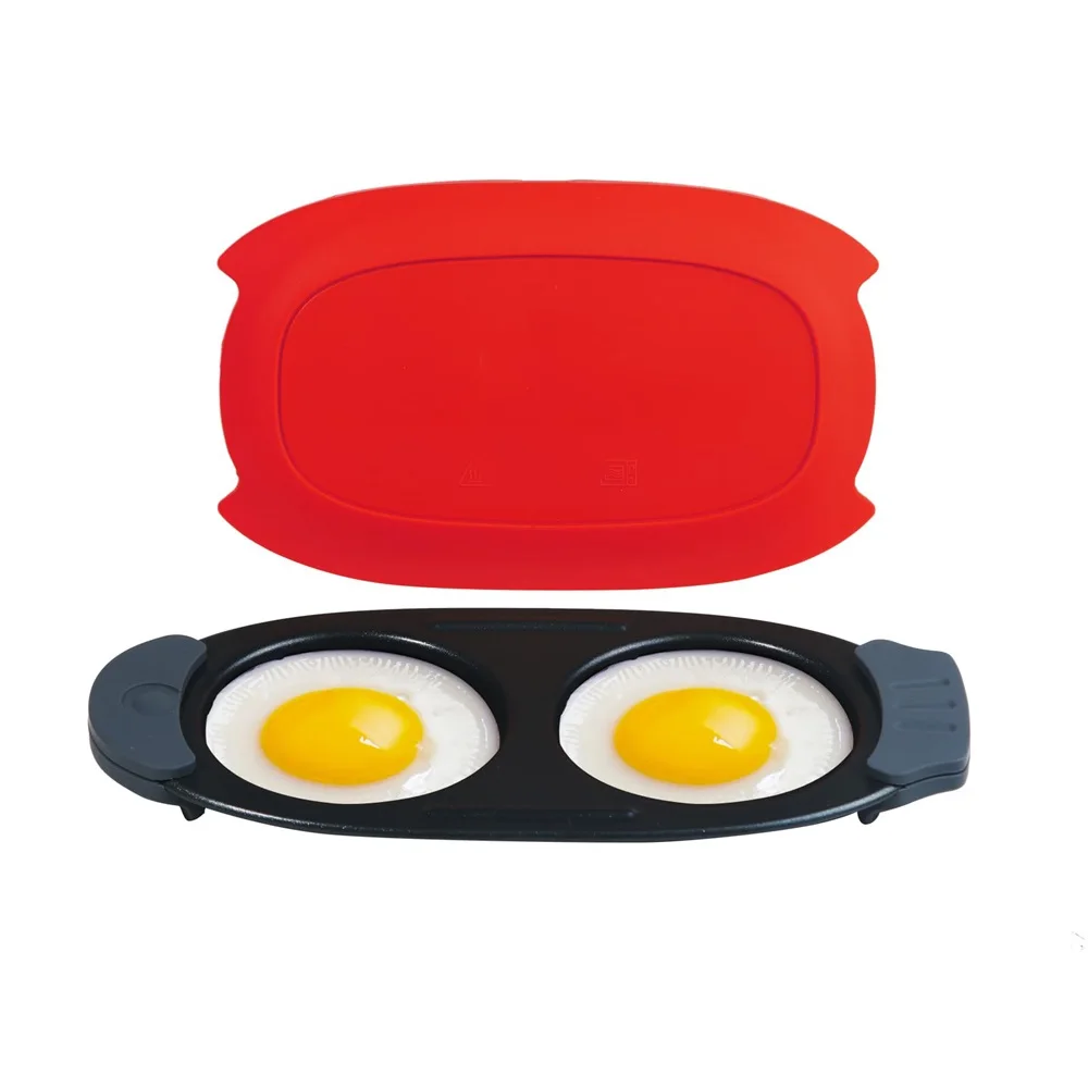 

Quick-Heat Microwave Egg Cooker|Poacher|fryer,Multi-use microwave egg maker for Breakfast Sandwiches,Dishwasher-Safe,Save Time