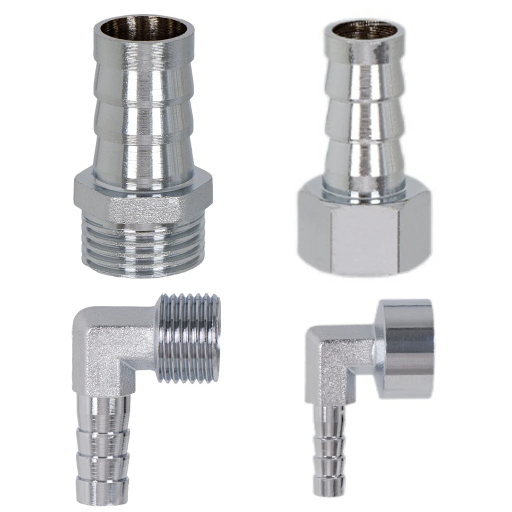 

Прямой коленчатый колен 1/8 дюйма 1/4 дюйма 3/8 дюйма 1/2 дюйма BSP «папа-мама» 4, 6, 8, 10, 12, 16, 19 мм, шланговый штуцер, хромированный латунный фитинг, соединитель для труб