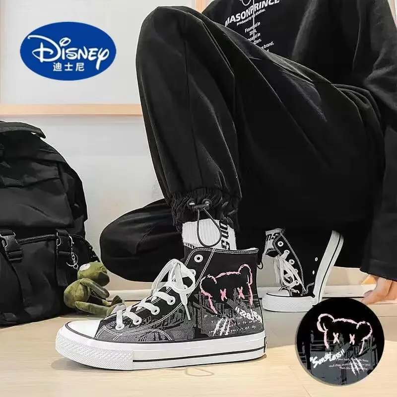 

2025 High Top Canvas Sneakers for Men & Teens | Hand-Drawn Anime Style Board Shoes, Lightweight Fashion Shoes