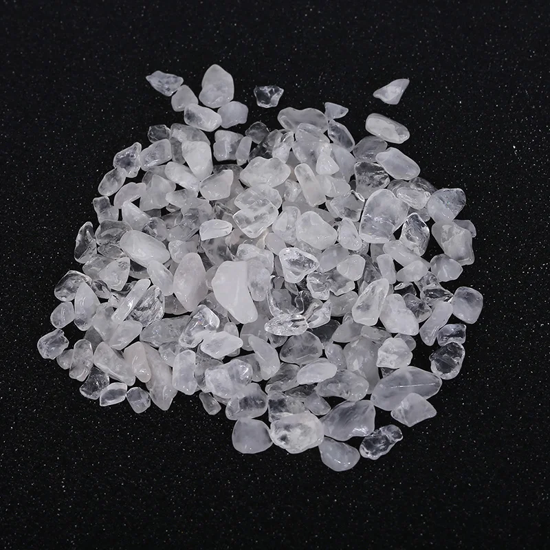 Natural Clear Quartz Crystal Chips, Gravel Gem, Healing Crushed Stone, Specimen Gemstone, Minerals, Home Aquariums Decoration