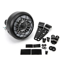 LED Motorcycle Headlight High-Beam Bulb Spotlight for Sportsters XL VRSCD 48V Bicycle E-Bike With Horn