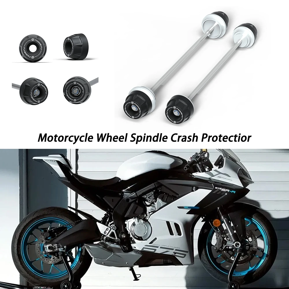 Motorrad Vorder- und Hinterradachse für CFMOTO 675SR-R 2024 Anti-Kollisions-Slider-Pad Radschutz-Zubehör