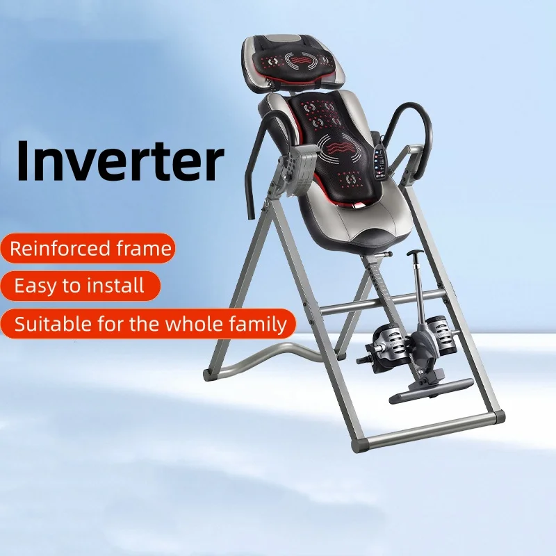 Advanced Heat and Massage Inversion Table with Heat and Massage for Pain Relief and Relaxation with Ankle Holding w/Remote Contr