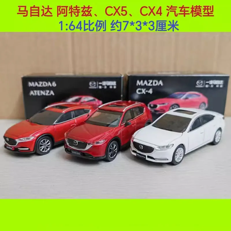 Original 1:64 Scale Mazda CX-4/CX-5/ATENZA Alloy Sports Car Model Classic Adult Souvenir Gift Static Display Hobby Collection