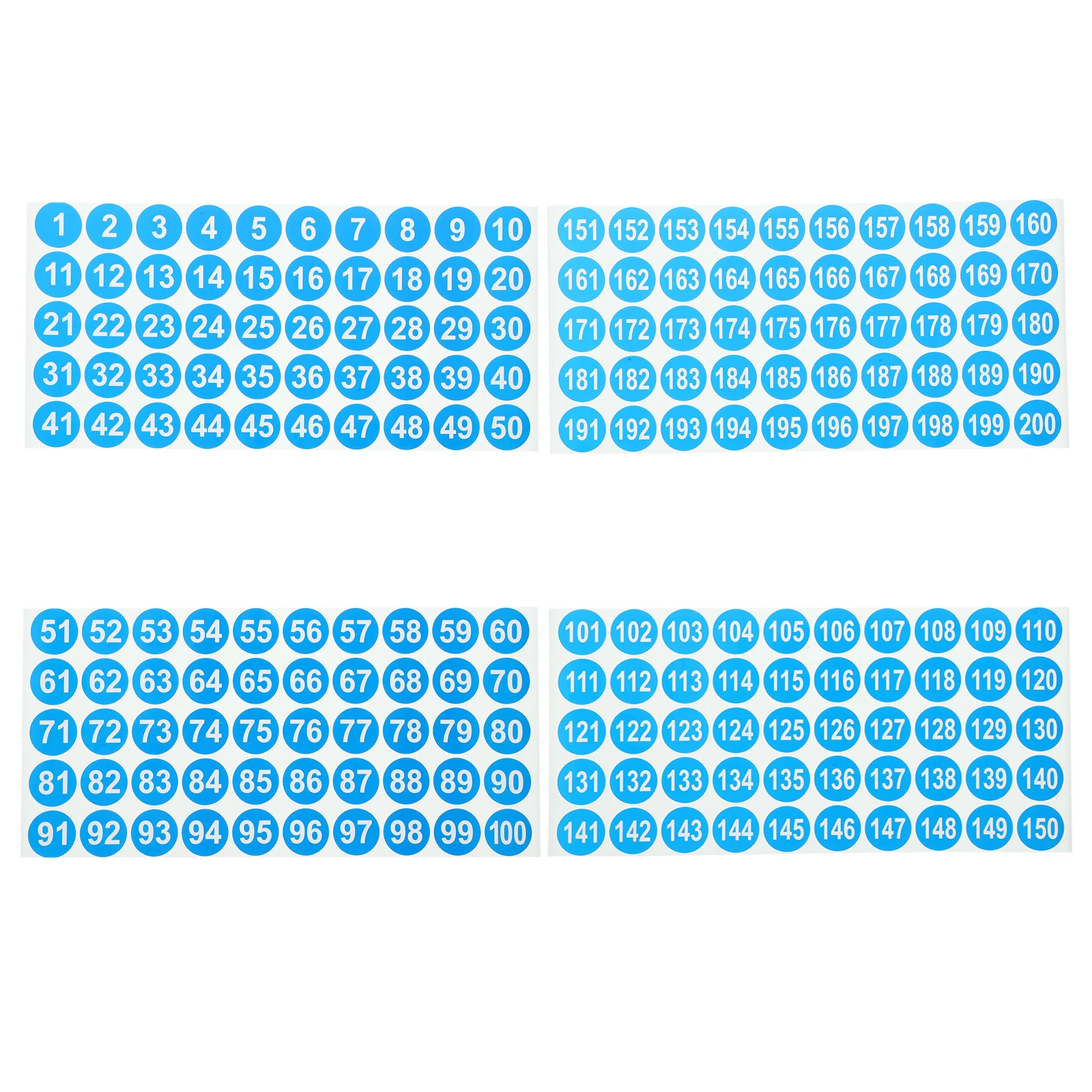 

8 Packs Stickers 1 Multi Use Number Sticker 200 Round Labels Blue Classification Marking Stickers For Storage ganization