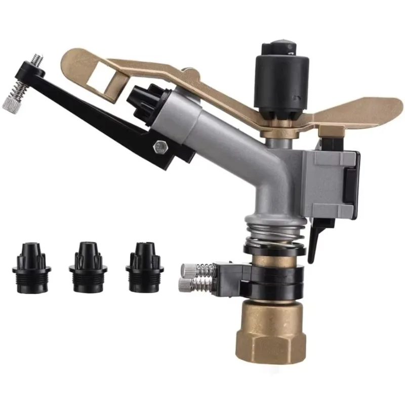 

Сельскохозяйственный ирригационный распылитель для газонов и садов, вращающийся на 360 градусов, с комплектом насадок из нержавеющей стали