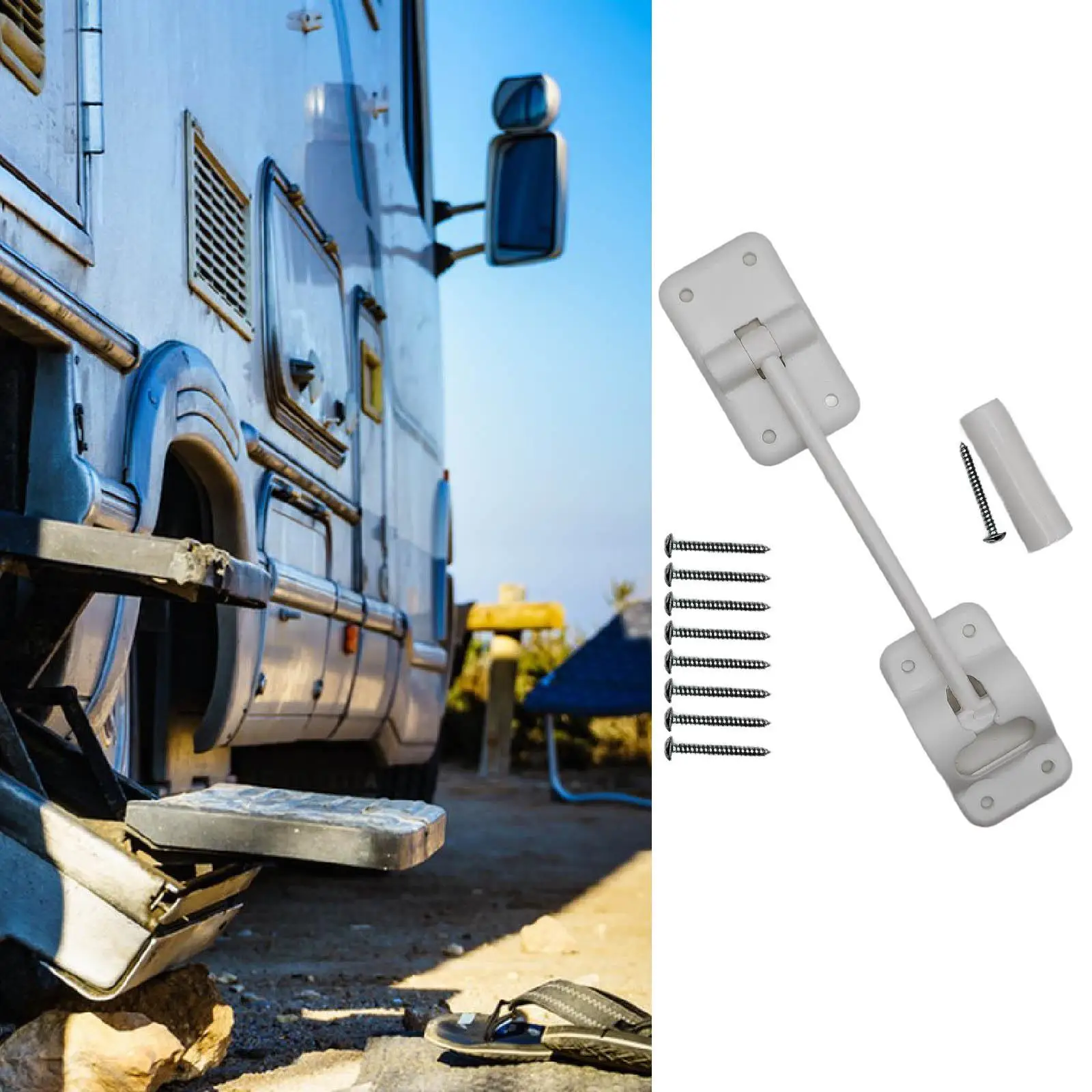 

Держатель дверной защелки для автофургона T-образный дом на колесах Хорошая прочность Стопор для двери автофургона Дверная защелка