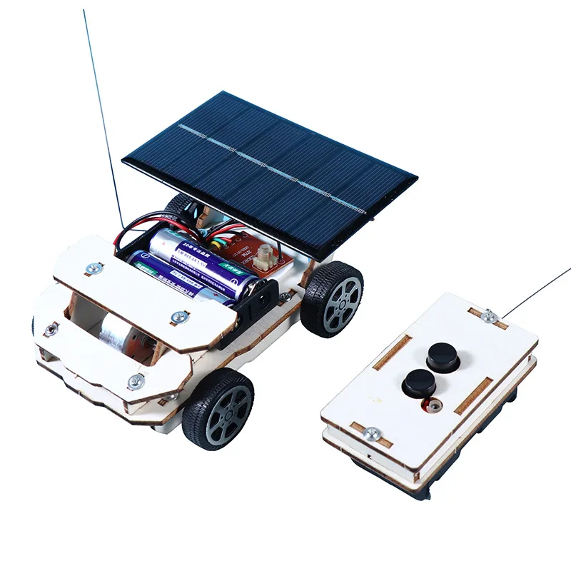جديد الشمسية اللاسلكية التحكم عن بعد سيارة طلاب المدارس الابتدائية التكنولوجيا إنتاج صغير لتقوم بها بنفسك تجربة علمية اختراع صغير