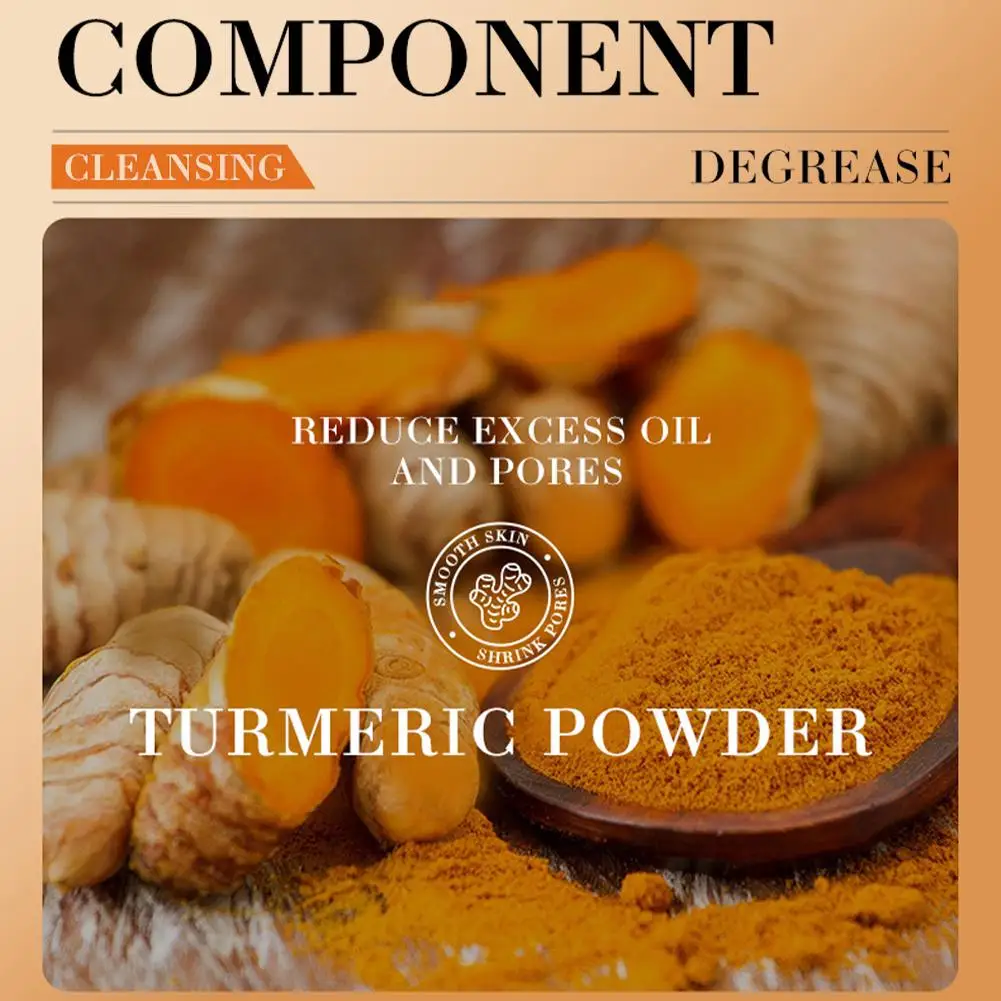 Turmeric Soap Refine Pores Remove Acne Gentle Cleaning Skin Removes Excess Oil Natural Soap Bar Acne Treatment Skin Care