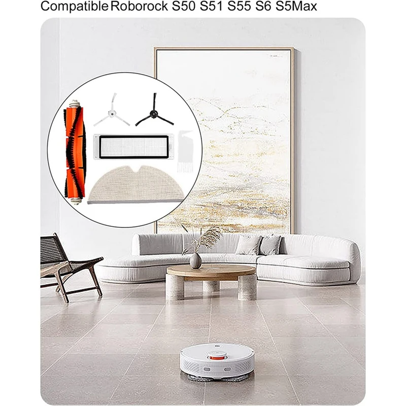 Accessories For Xiaomi Robot Vacuum Cleaner,For Roborock S5 S50 S51 S55 S5 Max S6 Pure S6 Maxv Vacuum Cleaner Parts