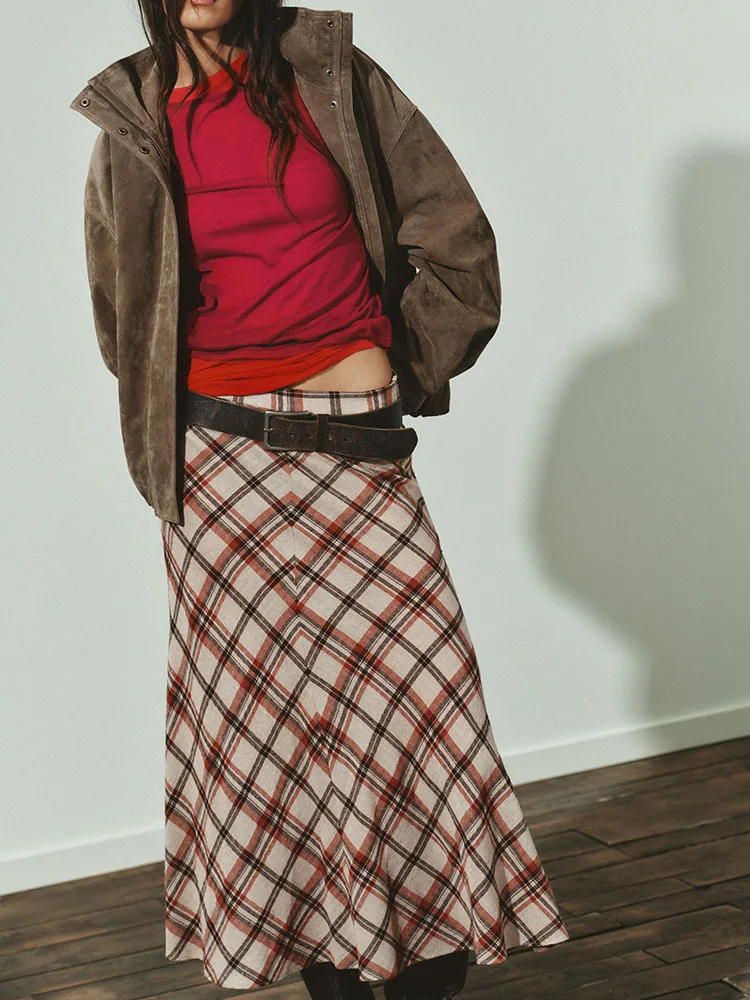 Falda Midi Redonda Invierno Mujer - usage example