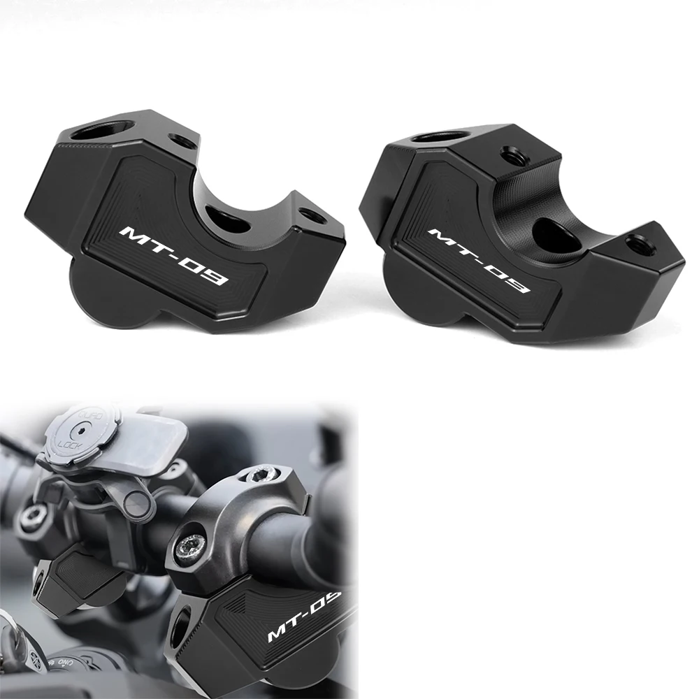 Motorcycle Risers Handle Bar CNC Aluminum Offset Handlebar Mount Clamp Adapter MT-09 MT 09 MT09 2024-2025 Fit For Yamaha