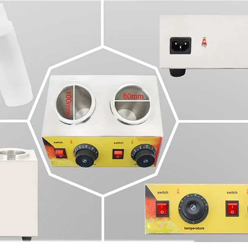 Elektrischer Schokoladenwärmerofen, Luftheizung, Schokoladenschmelzmaschine mit intelligenter Temperaturregelung