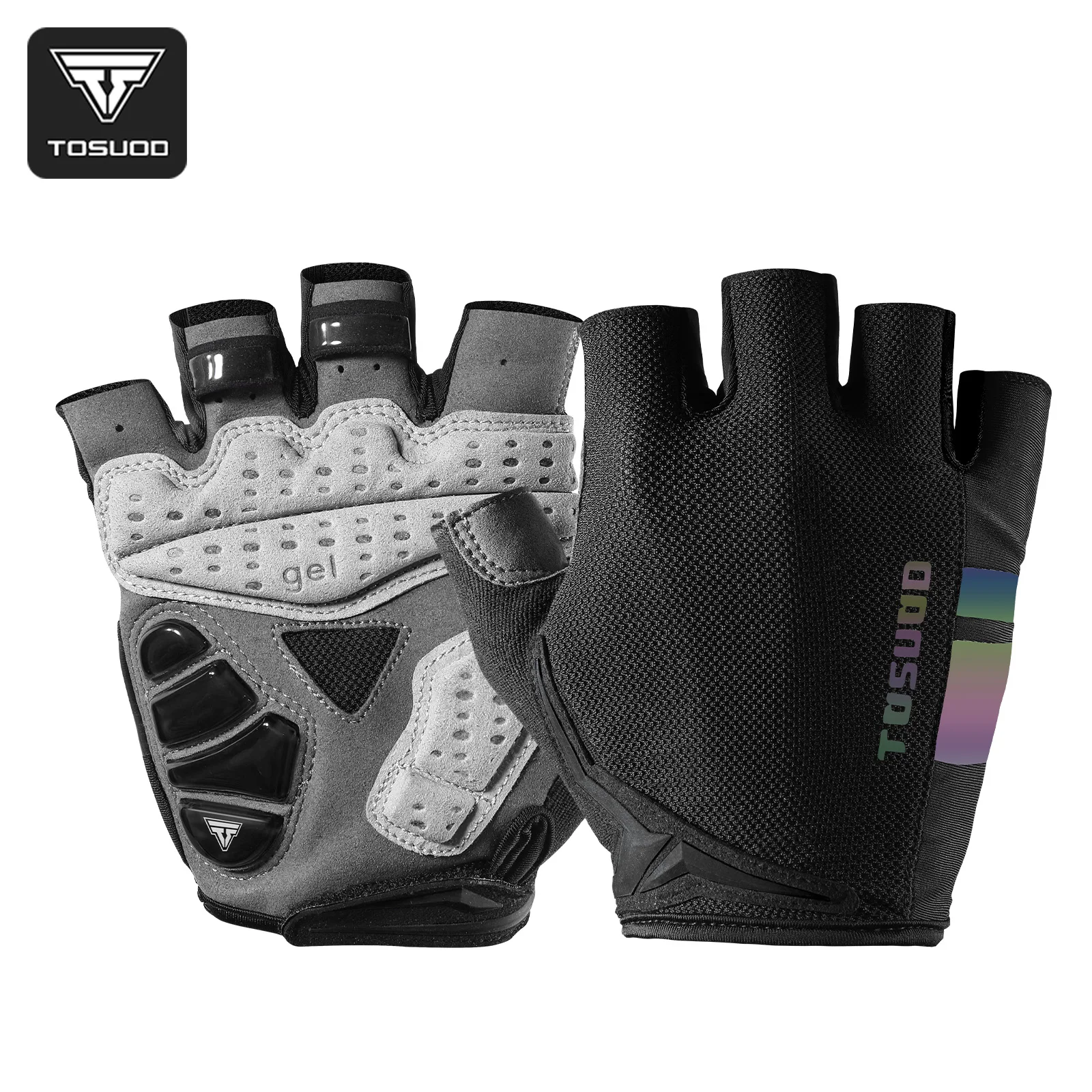 AliExpress TOSUOD Half Finger Cycling Gloves Anti-slip Shock-absorbing Wear-resisting Breathable Cycling Professional Fitness Sports Gloves