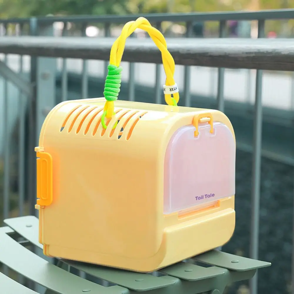 

Portable Hamster Carrier Cage Breathable Detachable Pet Outgoing Cage Transparent Hamster Carry Case Guinea Pig Chinchilla