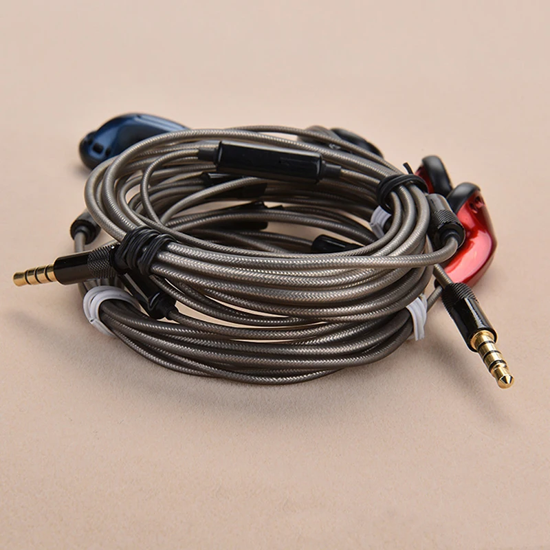 DIY MX500 Heavy Bass Flat Head Earphone Earbuds With Mic High Quality Study Sports Headphone