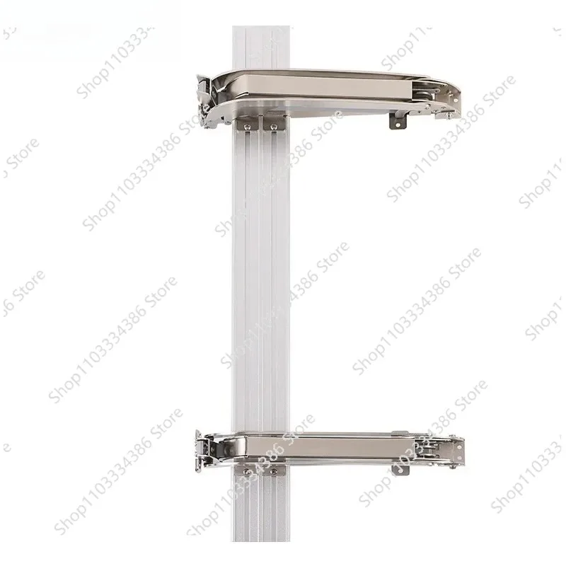 Silent Damping Buffer Door Hinge Lateral Swing Opening Folding Hardware for Cabinet Bus Door Wardrobe Furniture Slide Rail