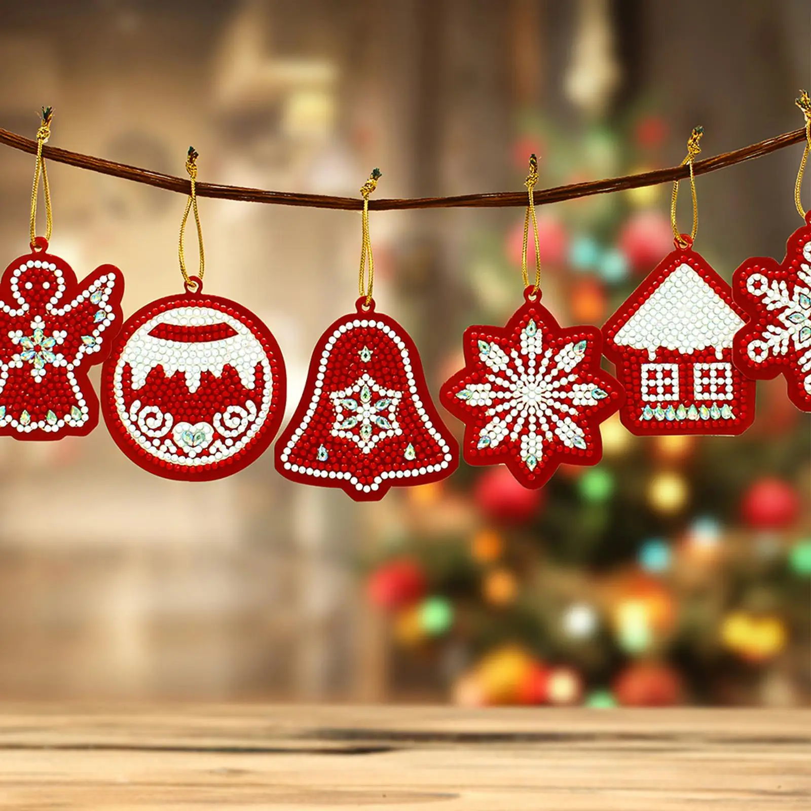 

DIY Diamond Painting Christmas Tree Pendant Hanging Ornament Keychain Lady Bag Pendant DIY Xmas Gifts Christmas Decoration