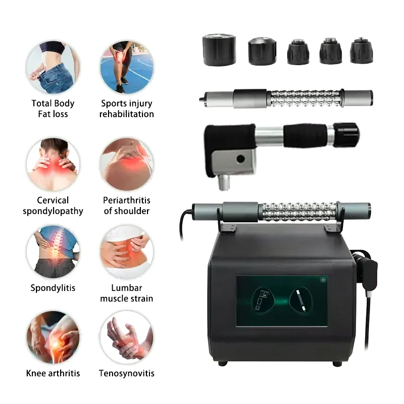 

2 in 1 Physiotherapy Shockwave Equipment Vacuum Roller Slimming Therapy for Painrelief Treatments and Back Pain Relief Massager