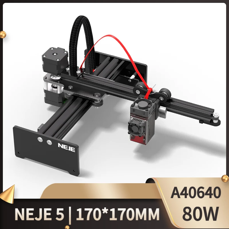 NEJE 5-Machine à graver au laser CNC, Machine à graver et à découper le métal et le bois, A40640, A40630, E40