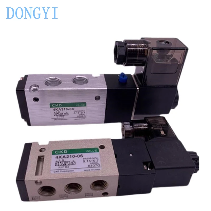 

Pilot Operated 5-port Pneumatic Valve 4KA 4KA110-M5-DC24V 4KA110-M5-AC220V