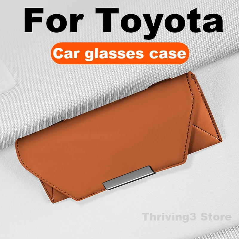 

Car Glasses Case For Toyota Hilux Land Cruiser RAV4 Prius Corolla Cross Crown Signia 4Runner bZ4X bZ3X bZ3 Vios Camry Tacoma