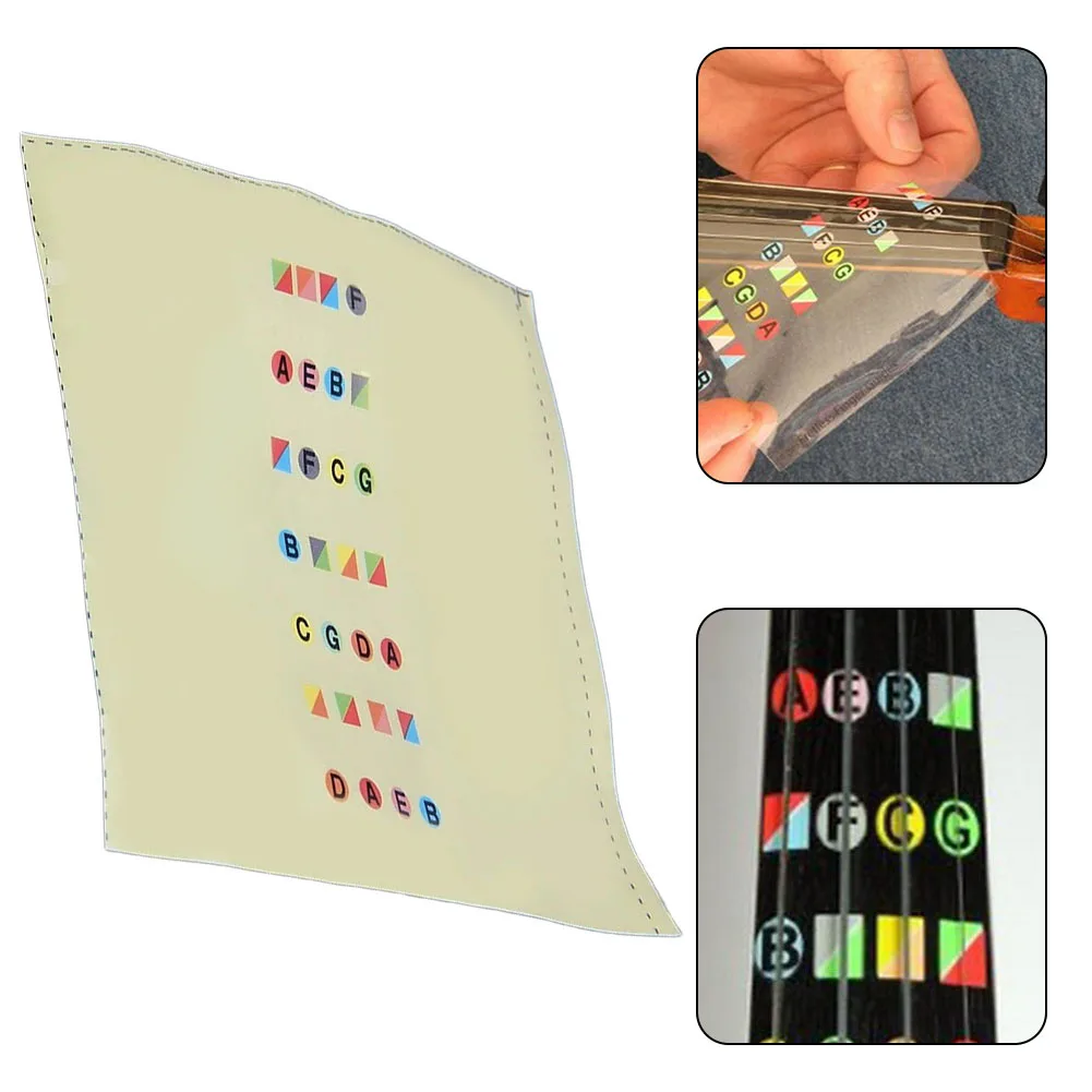 

Violin Fingerboard Guide Sticker Intonation Chart Beginners Sticker Size 4/4 Fingerboard Chord Note Stickers Fret Markers Labels