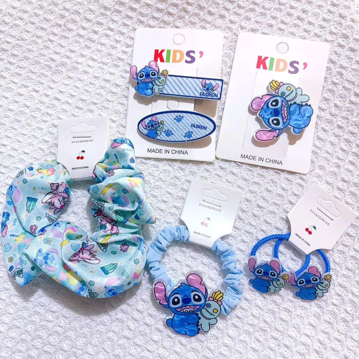 Set di fasce per capelli per ragazze con stampa Disney Stitch, fascia elastica per capelli, fermaglio per capelli, regalo per feste carino per ragazze