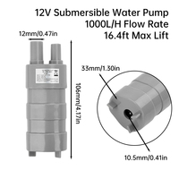 JT-500 DC Submersible Pump Lift 5 Meters 10L/M Micro Equipment Pump Shower Pum 12V/24V 17W for Garden Watering Washing Machines