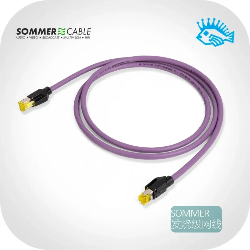 

Высококачественный немецкий Sommer CAT.7 PUR HIFI аудио RJ45, сетевой кабель с кристаллической головкой, переключатель моста, семь категорий 10G