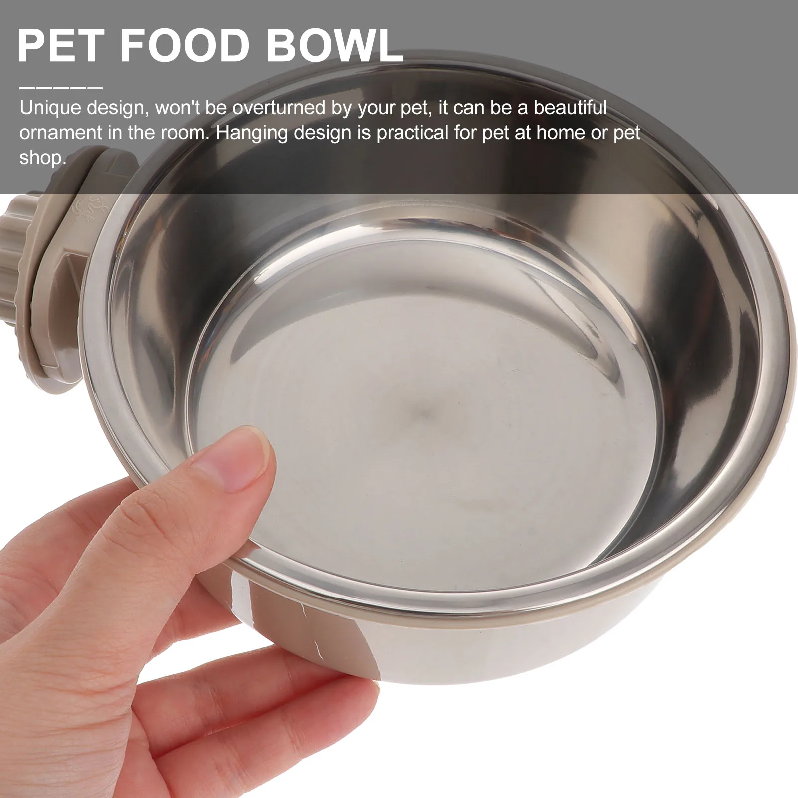 

Pet Bowl Dog Hanging Smooth Surface Food Environmentally Friendly Supplies Cat High Density Durable Non Slip Easy Clean Feeder