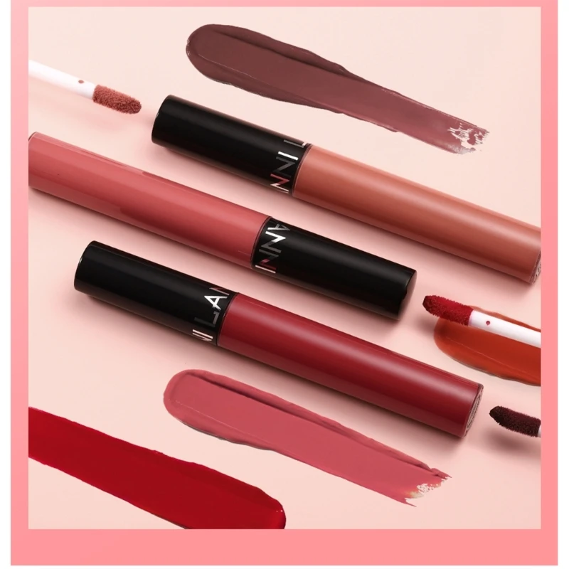 Matte Liquid Lipstick Non-Stick Cup Long Lasting Lip Gloss Waterproof Lips Makeup Gift for Girls and Women