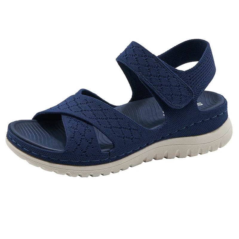 Low Sandals Woman Leather Shoes Summer Heels Large Size Low-heeled Girls Sports Big Comfort Fashion Clogs 2024 Slides Scandals