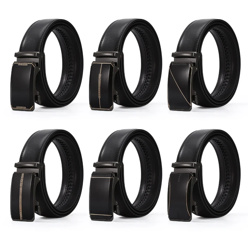 Echt Lederen Riem Man Mannen Riem Koe Man Designer Riemen Mode Automatische Gesp Riemen Voor Mannen Lederen Designer