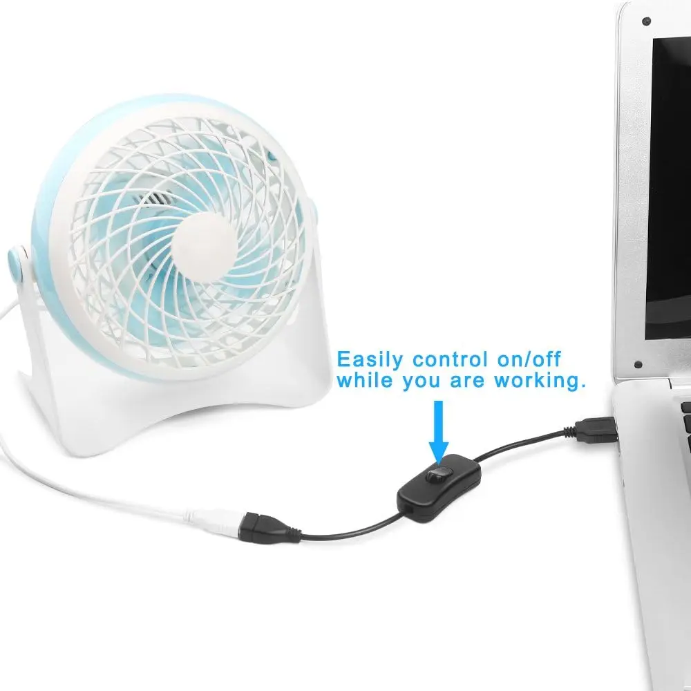 USB Cable With Switch ON/OFF Cable Extension Toggle for USB Lamp USB Fan Power Supply Line Durable Adapter USB Headset LED