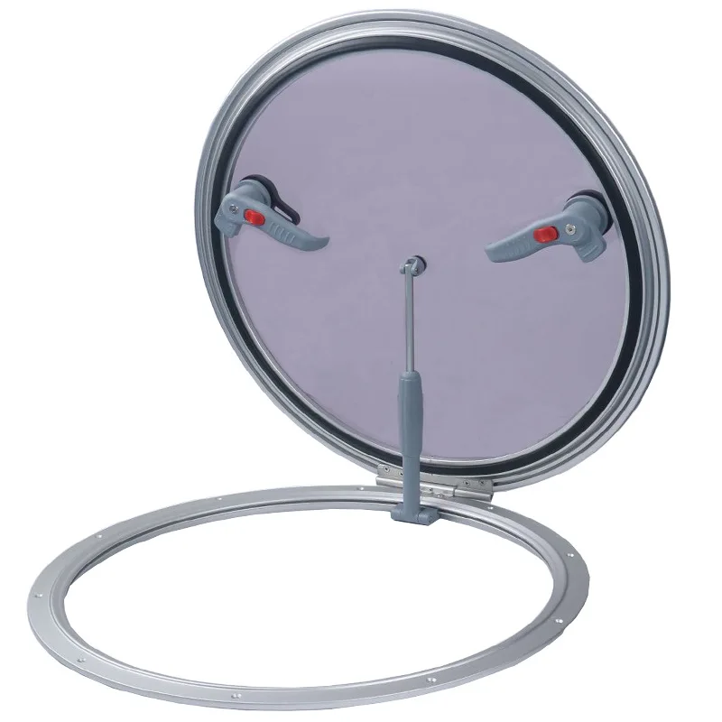 Round Marine Yacht Porthole Skylight Aluminum Alloy Edge Tempered Glass Decorative Window RV Hardware Accessories