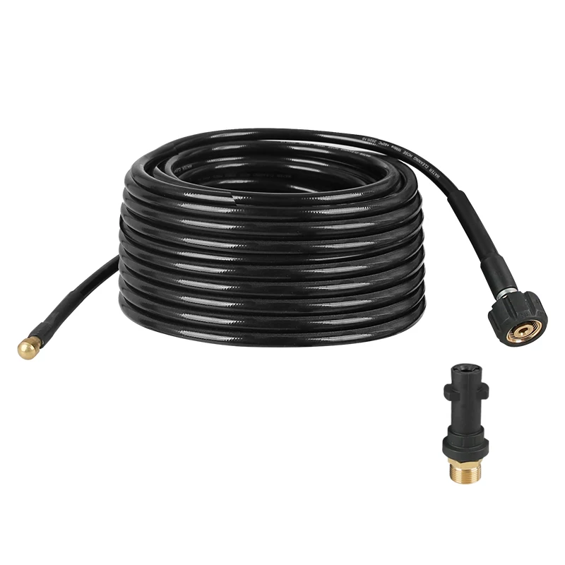 

Шланг высокого давления 18 МПа, 50 футов, M22-14, с хлопковой оплеткой и насадкой для прочистки канализации 1/8 дюйма