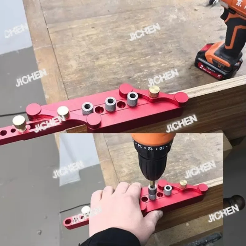 

ZKL Деревообрабатывающий позиционер для прямых отверстий, Дырокол, Позиционер, Открывалка для отверстий DIY Деревообрабатывающий сверлильный инструмент