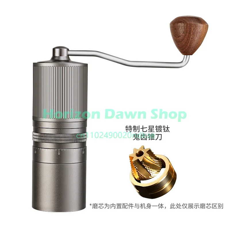 Portable Hand Coffee Grinder - Stainless Steel Manual Mill for Home Travel & Camping
