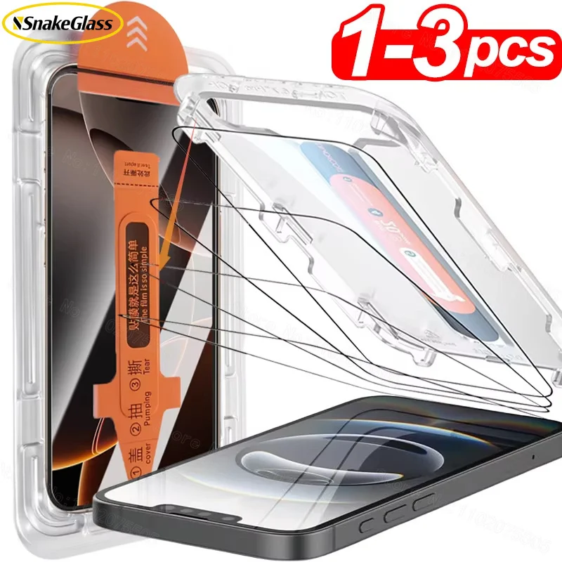 1-3 Stück Gehärtetes Glas Displayschutzfolie für Samsung Galaxy S26 Ultra/S25 Ultra/S24/S23/S22/S21 FE, Fingerabdruckentsperrung, HD-Klar